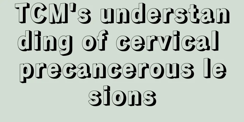 TCM's understanding of cervical precancerous lesions