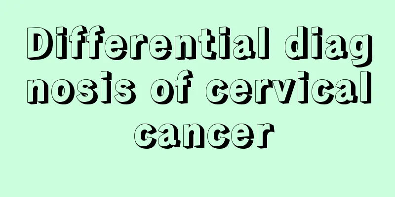 Differential diagnosis of cervical cancer