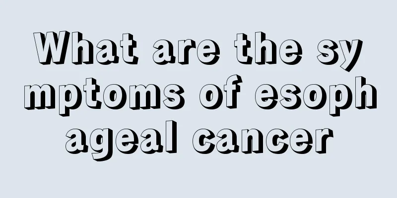 What are the symptoms of esophageal cancer