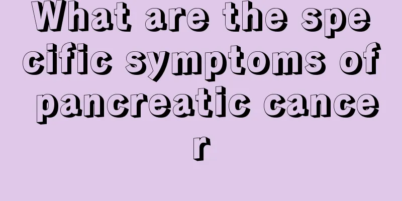 What are the specific symptoms of pancreatic cancer