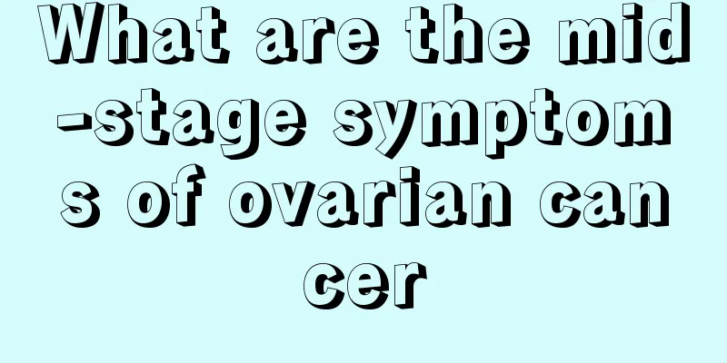 What are the mid-stage symptoms of ovarian cancer