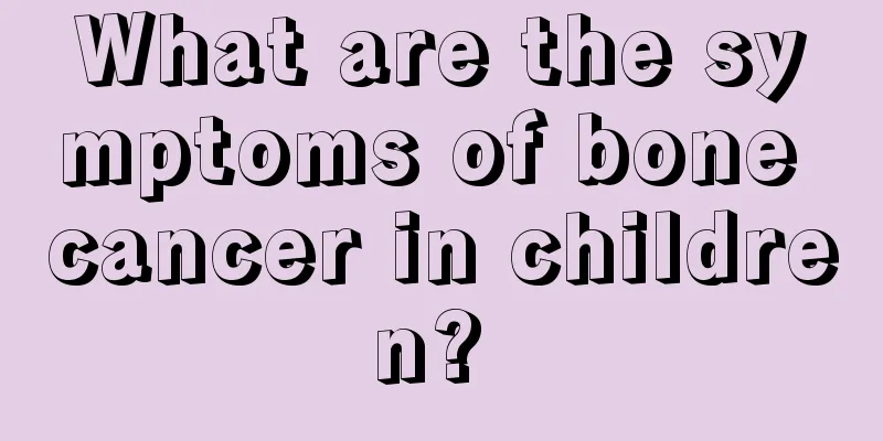 What are the symptoms of bone cancer in children? 