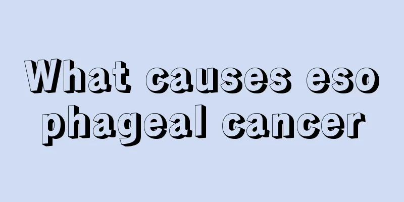 What causes esophageal cancer