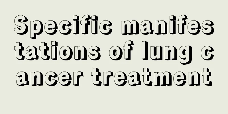 Specific manifestations of lung cancer treatment