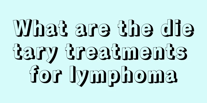 What are the dietary treatments for lymphoma