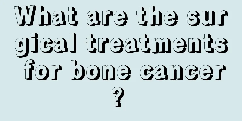 What are the surgical treatments for bone cancer? 