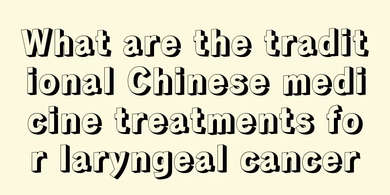 What are the traditional Chinese medicine treatments for laryngeal cancer