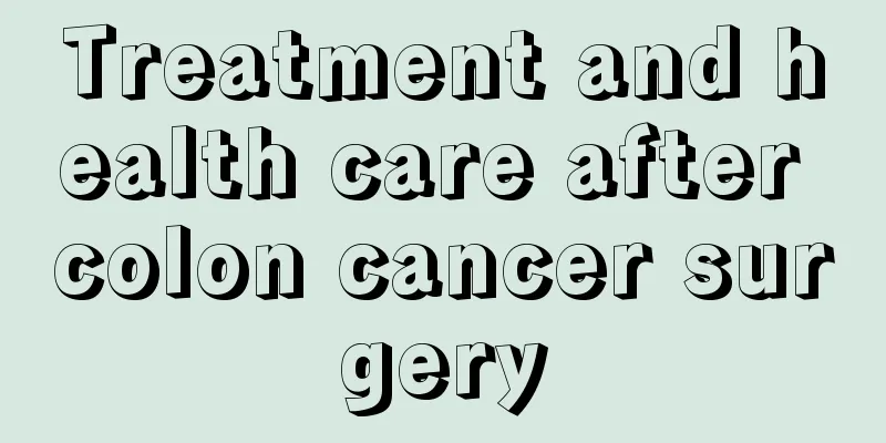 Treatment and health care after colon cancer surgery